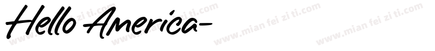 Hello America字体转换